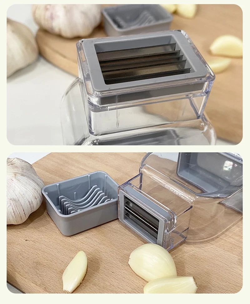Manual Pressing Garlic Grinding Grater Cutter