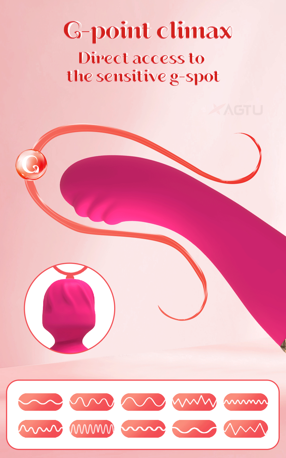 Powerful Ava Bar Vibrator Wand Dildos Sex Toys for Woman