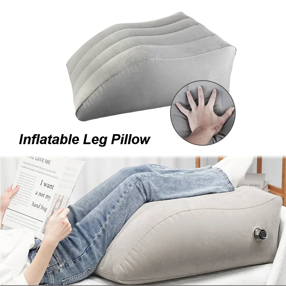 Inflatable Leg Pillow Wedge Pillow Knee Cushion For Travel