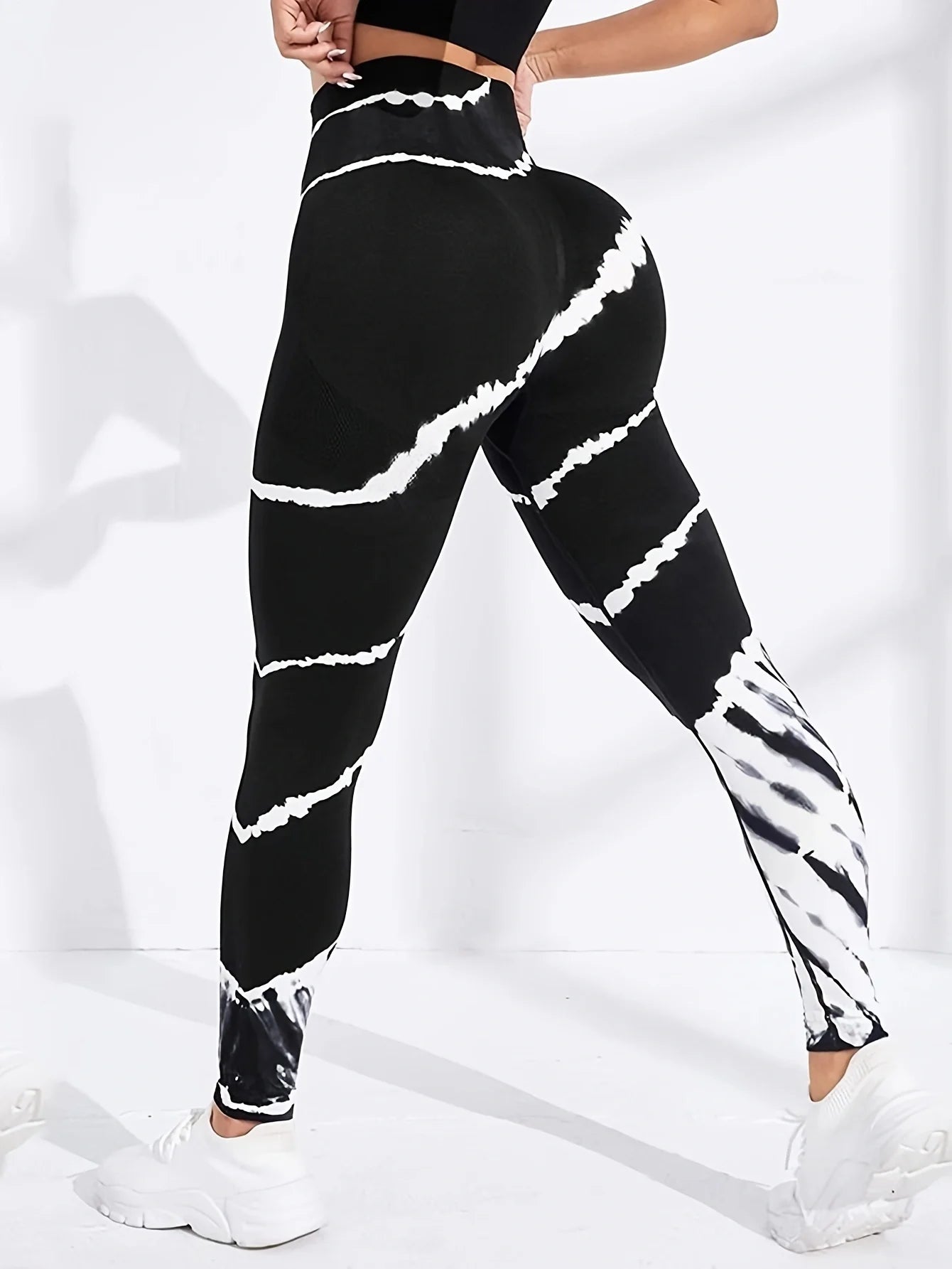 Women's Tie-Dye High Waist Calf Pants