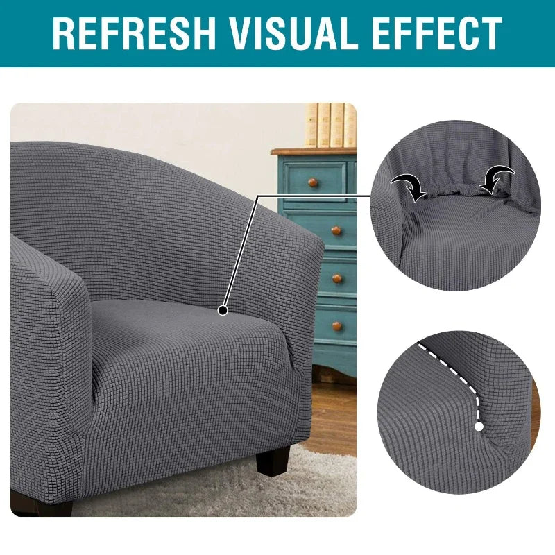 Anti-Slip Polyester Sofa Cover - Stretch Accent Chair Slipcover