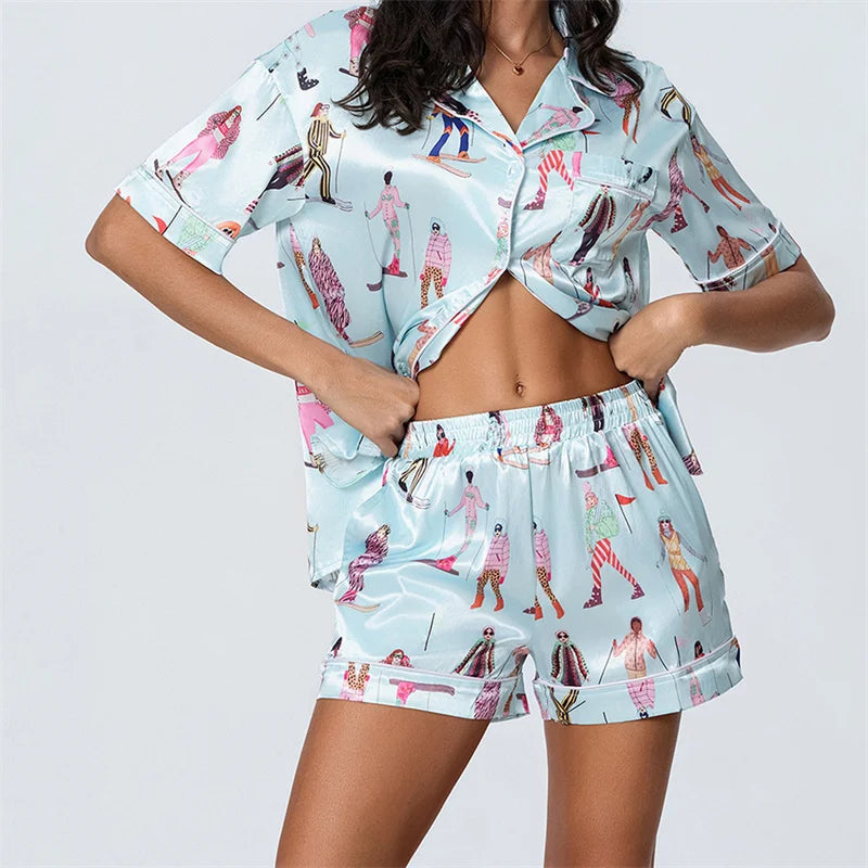 hirigin Summer Pajama Set - Cute Print