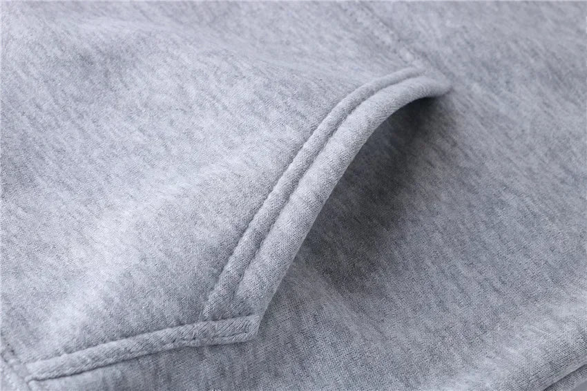 Men's Casual Print Hoodie - Fleece Lined O-Neck Pullover