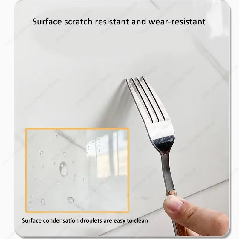Kitchen living room waterproof and oil-proof sticker self-adhesive 40cm renovation marble thickened wallpaper wallpaper home