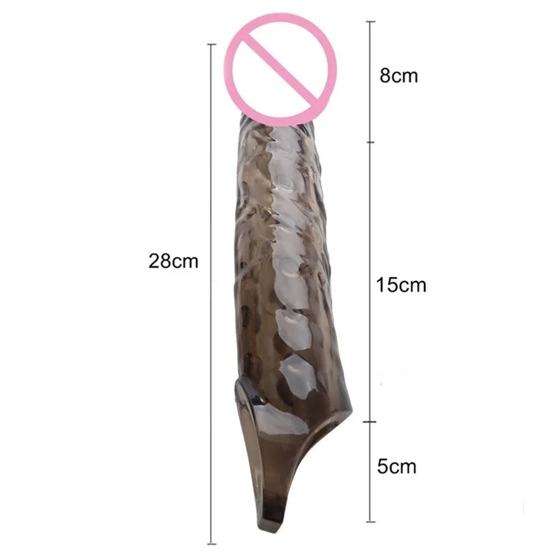 Realistic Penis Sleeve Extender huge Male Cock