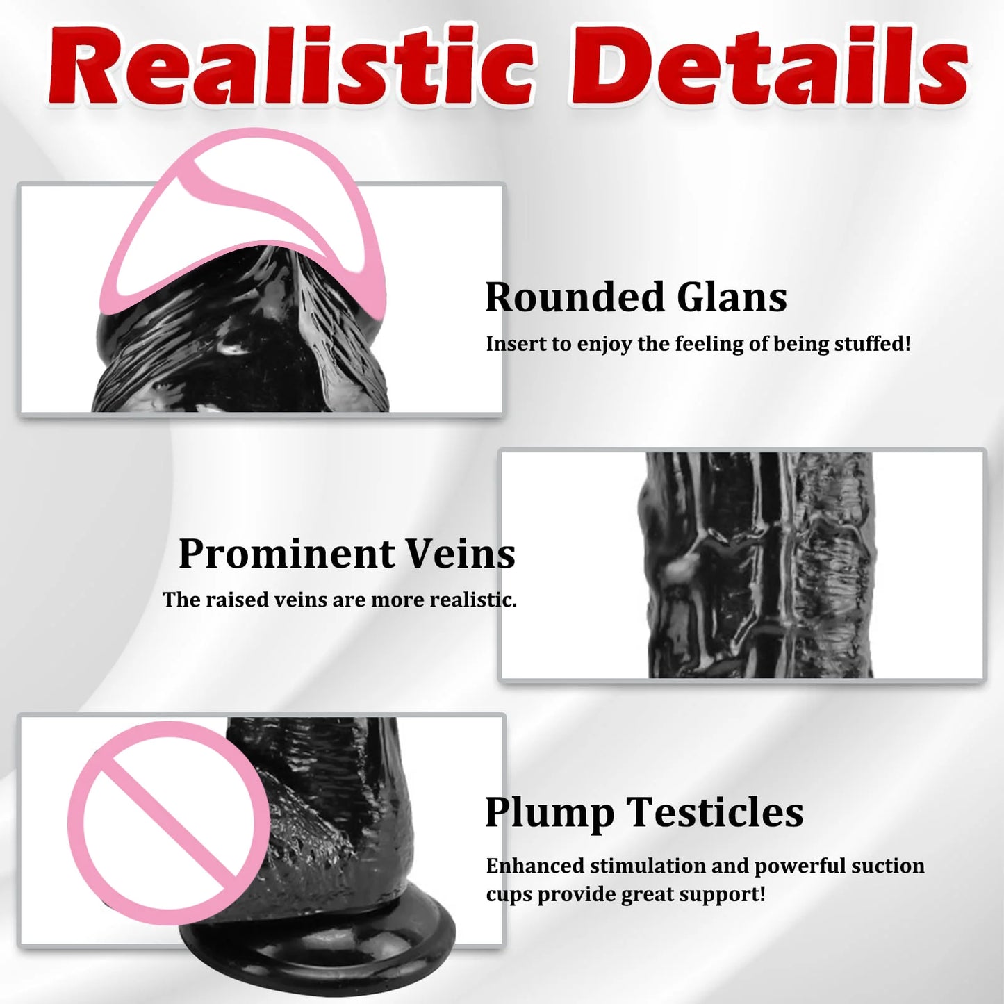 Realistic G-Spot Dildo with Suction Cup Long Penis