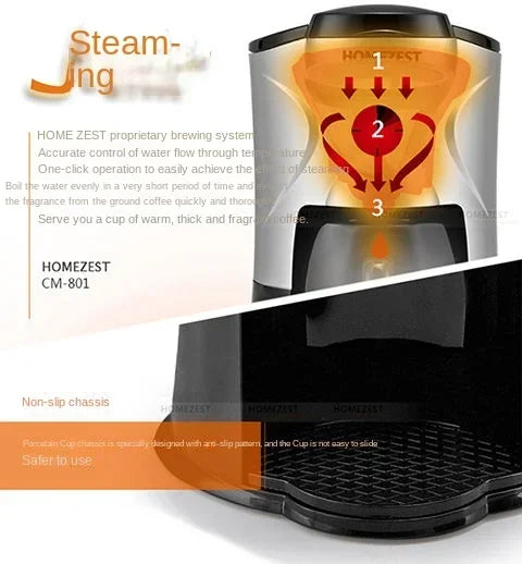 household mini American drip coffee maker tea maker