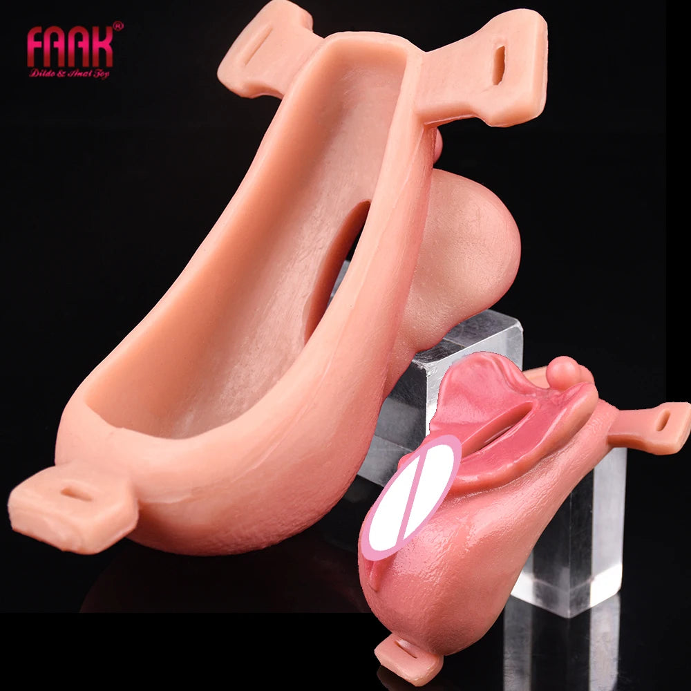 Realistic Vagina Dildos Underwear Pad Anal Clit Massage