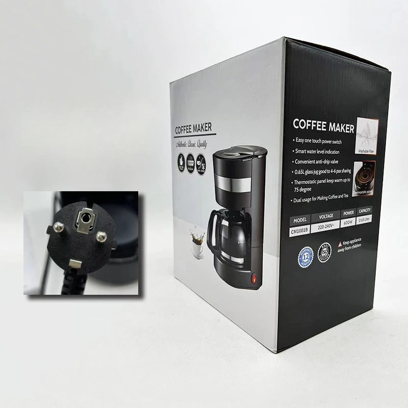 Household Small American Drip Coffee Maker Fully Automatic Tea Maker Portable