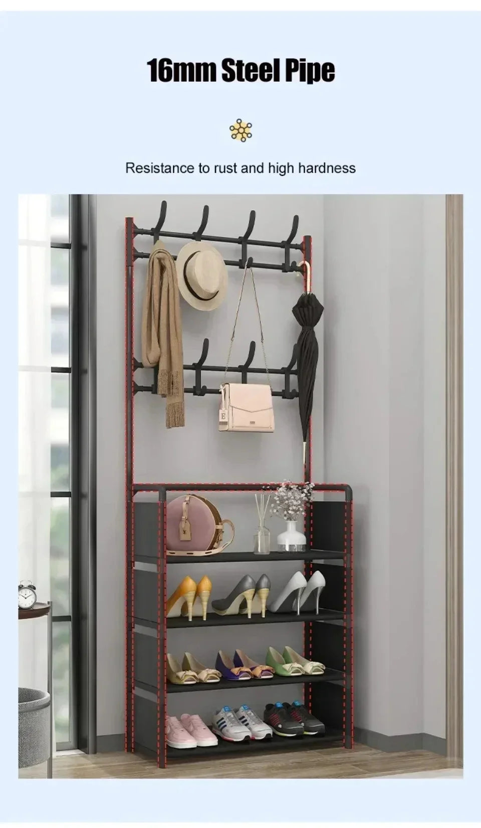Multi-Layer Shoe Rack Storage Cabinet