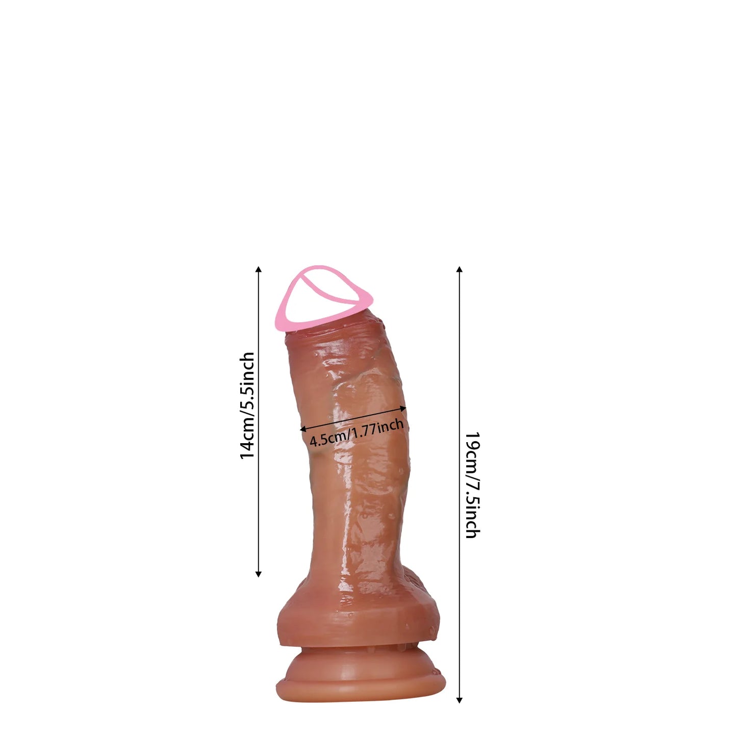 Large Realistic Dildo with Suction Cup