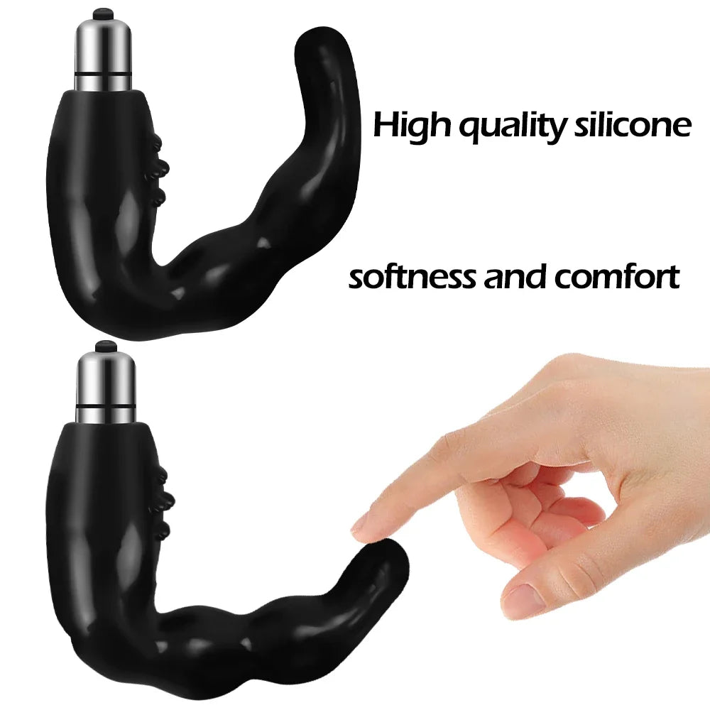Wearable Vibrator Male Prostate Anal Vibrator Silicone Butt Plug Sex Toys