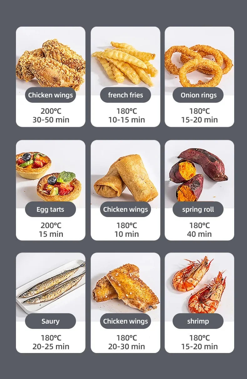 7L Electric Air Fryer Smart Multi-function Hot Convection Oven