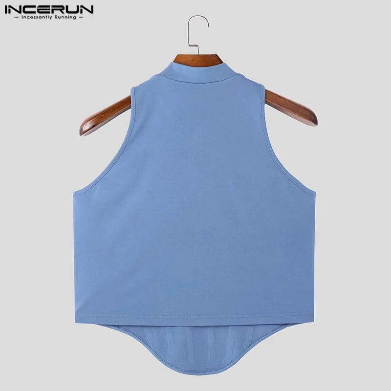 INCERUN Men's Tank Top - Casual Solid