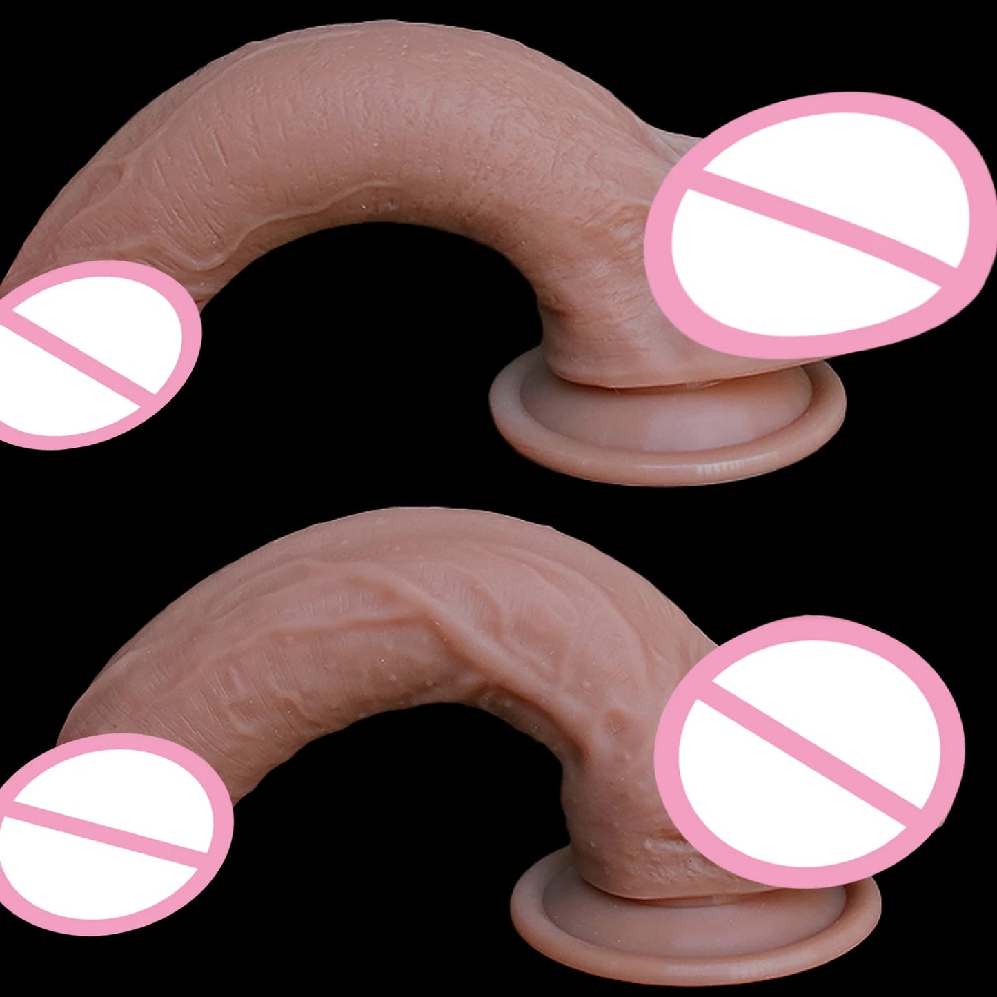 Realistic Silicone Strap-On with Suction Cup