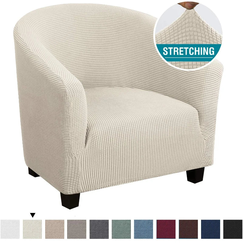 Anti-Slip Polyester Sofa Cover - Stretch Accent Chair Slipcover