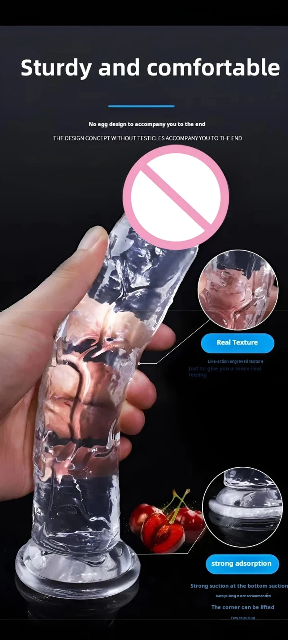 Transparent Soft Jelly Dildo Realistic Fake Dick Penis Suction Cup Dildo Realistic Sex Toys For Lesbian Women Female Masturbator