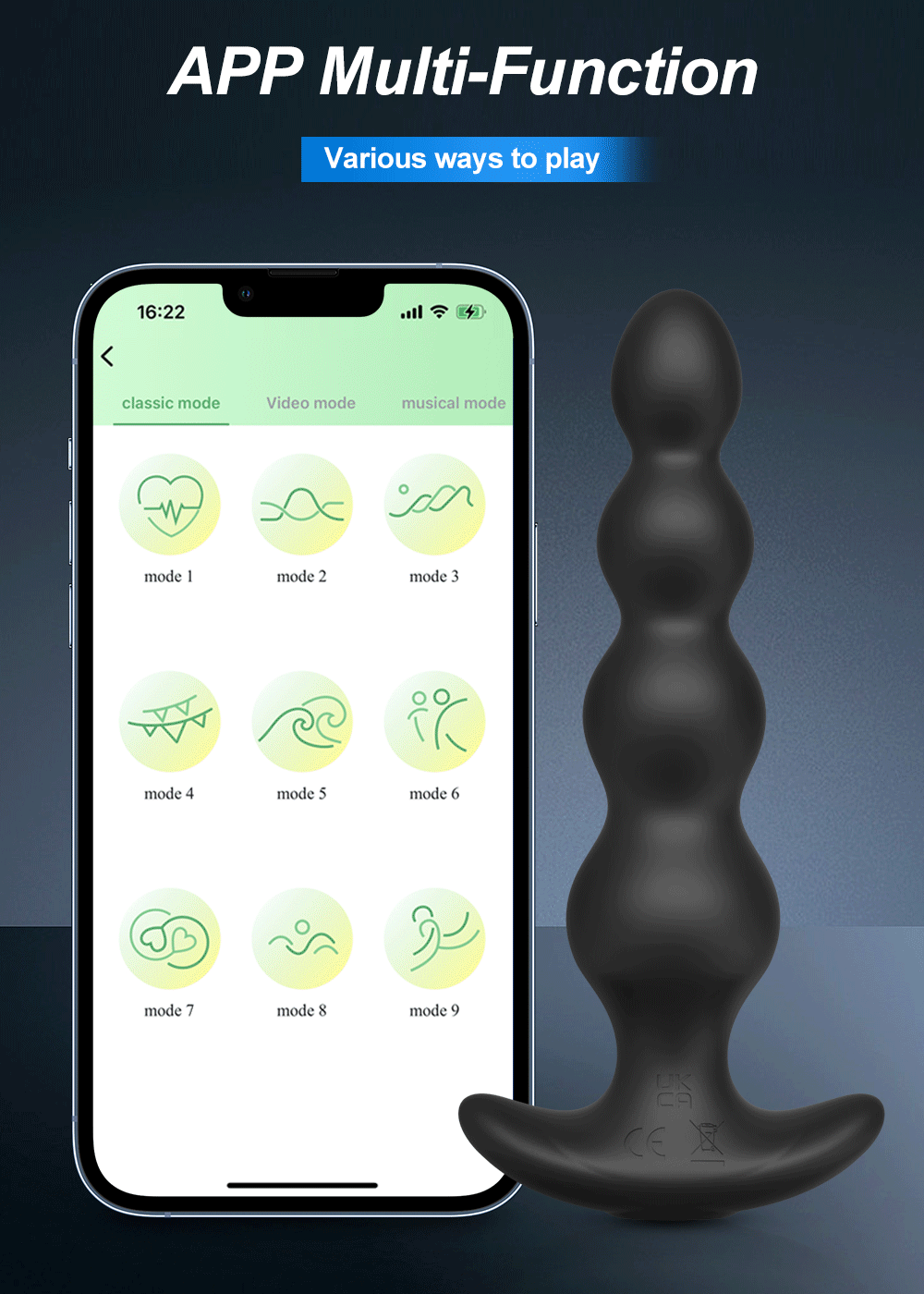 Wireless Remote Butt Plug Vibrating Adult Sex Toys for Women Male Gay