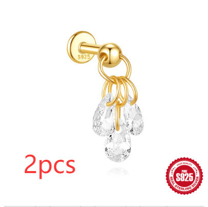 S925 Sterling Silver Geometric Earrings