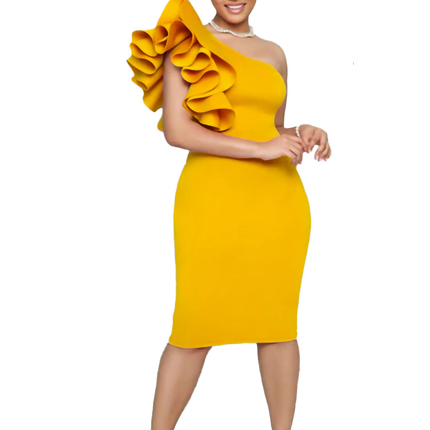 Cotton High Waist Step Dress