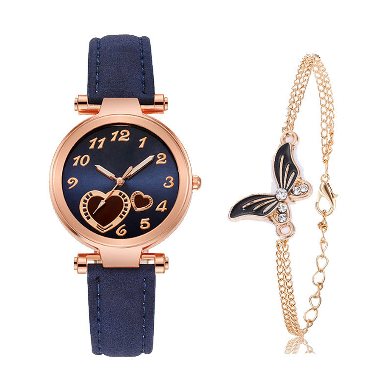 Retro Round Dial Watch - Rose Gold Clasp