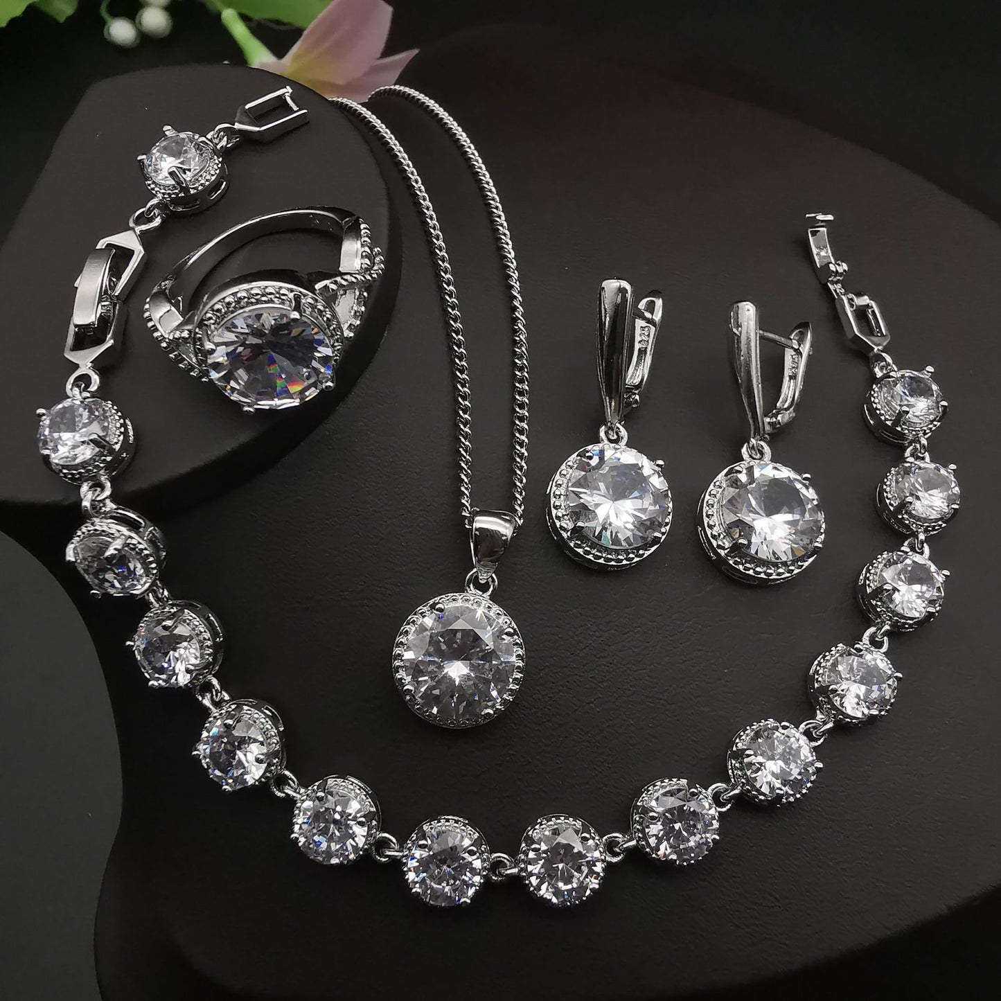Love Heart Jewelry Set - 4 Piece Collection