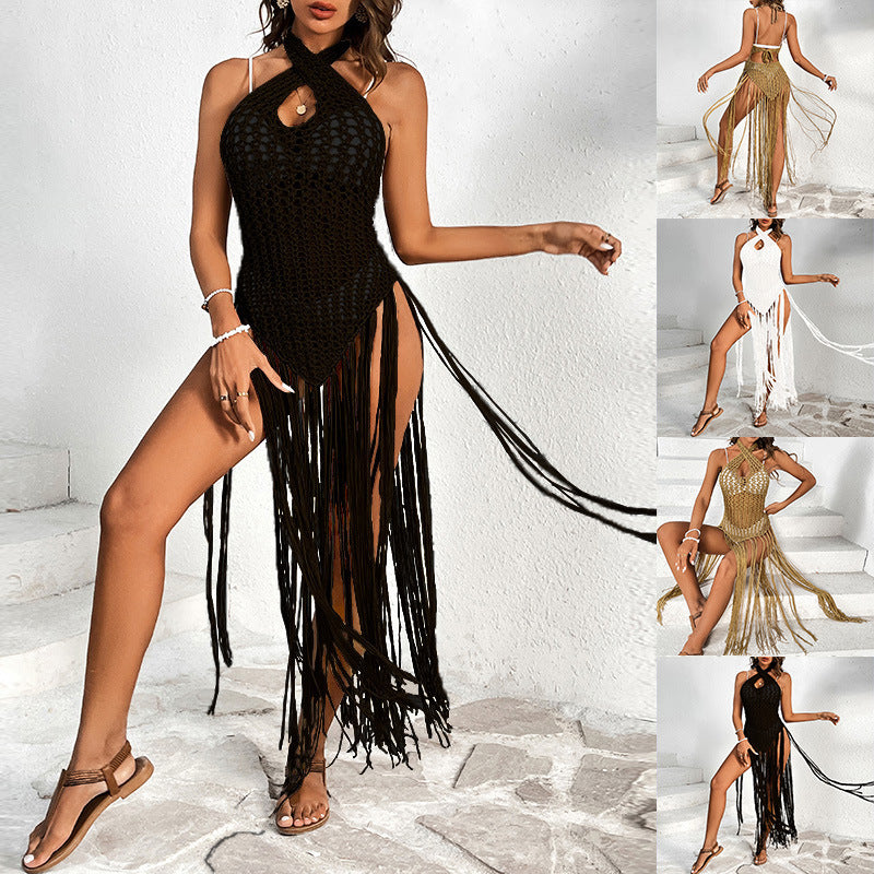 Hollow Yarn One-Piece Swimsuit
