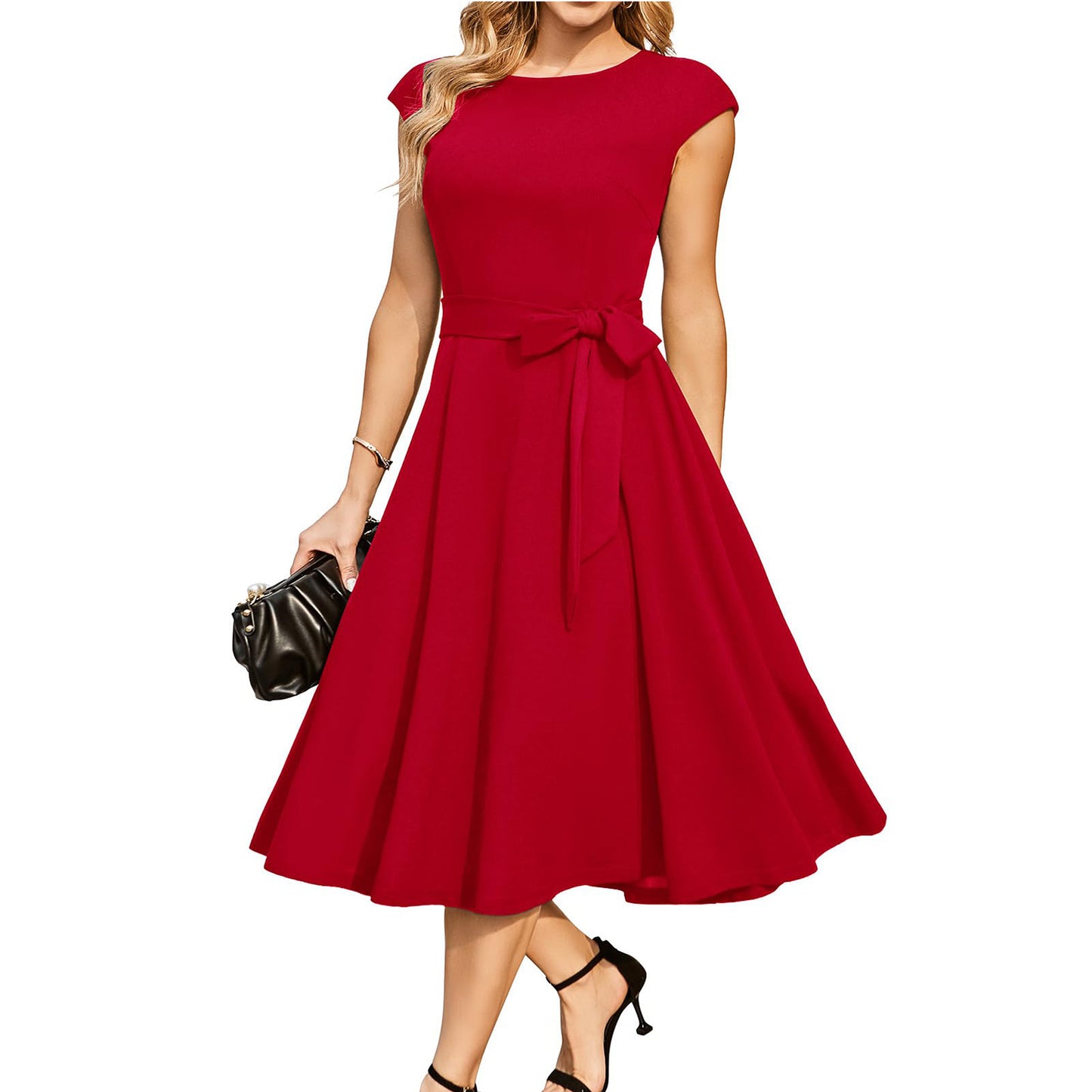 Sleeveless Lace-up Waist-tight Party High-end Dress