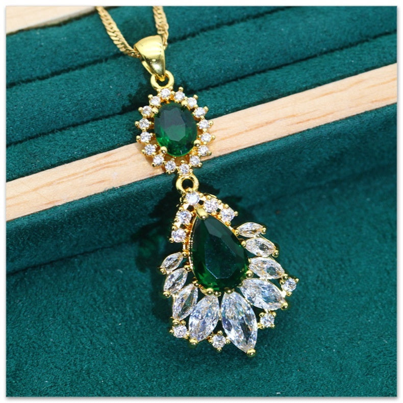 Retro Alloy Jewelry Set - 4 Pieces