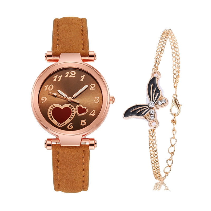 Retro Round Dial Watch - Rose Gold Clasp