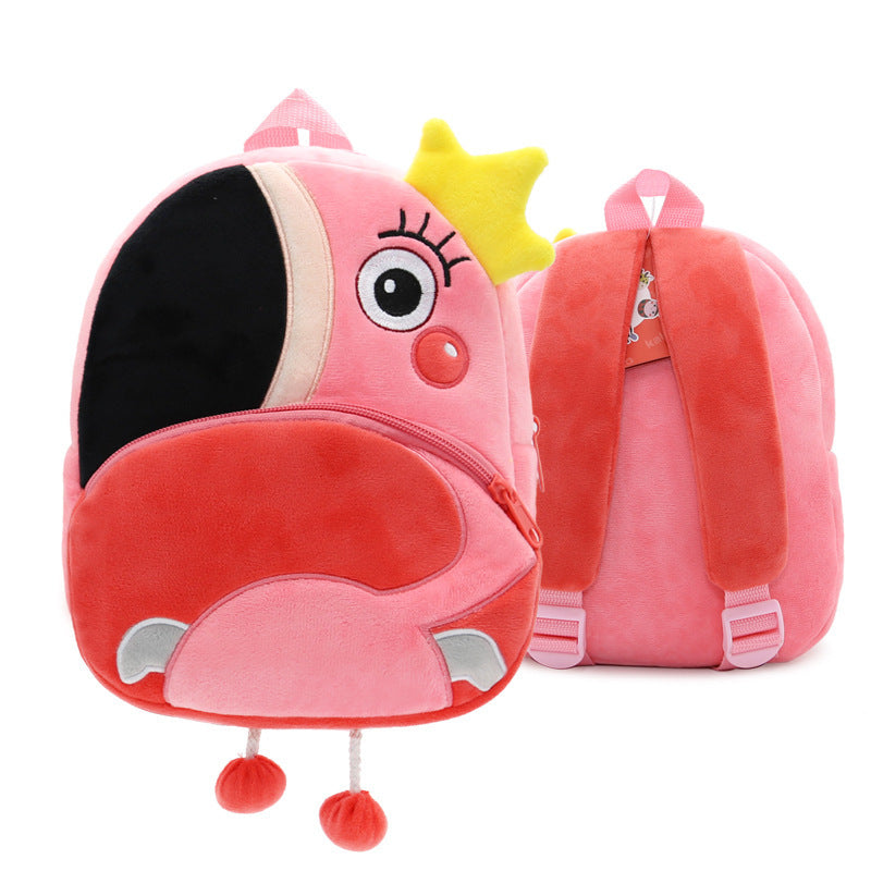 Cute Plush Backpacks Kindergarten Cartoon School Bags Children Animal Toys Bag The Max Mall