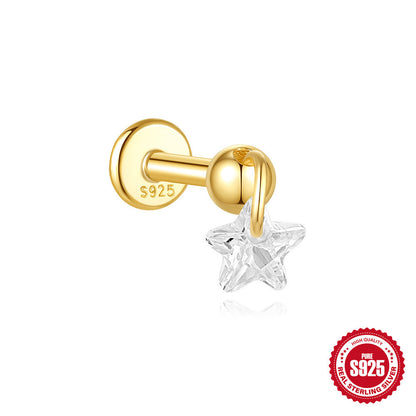 S925 Sterling Silver Geometric Earrings
