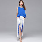 Plain Linen Wide Leg Pants Suit The Max Mall