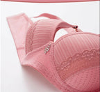 Traditional Thin-Molded Cup Green Lace and Floral Decorative Bra For Women The Max Mall