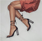 Suede Super High Heel Sandals - Rhinestone The Max Mall
