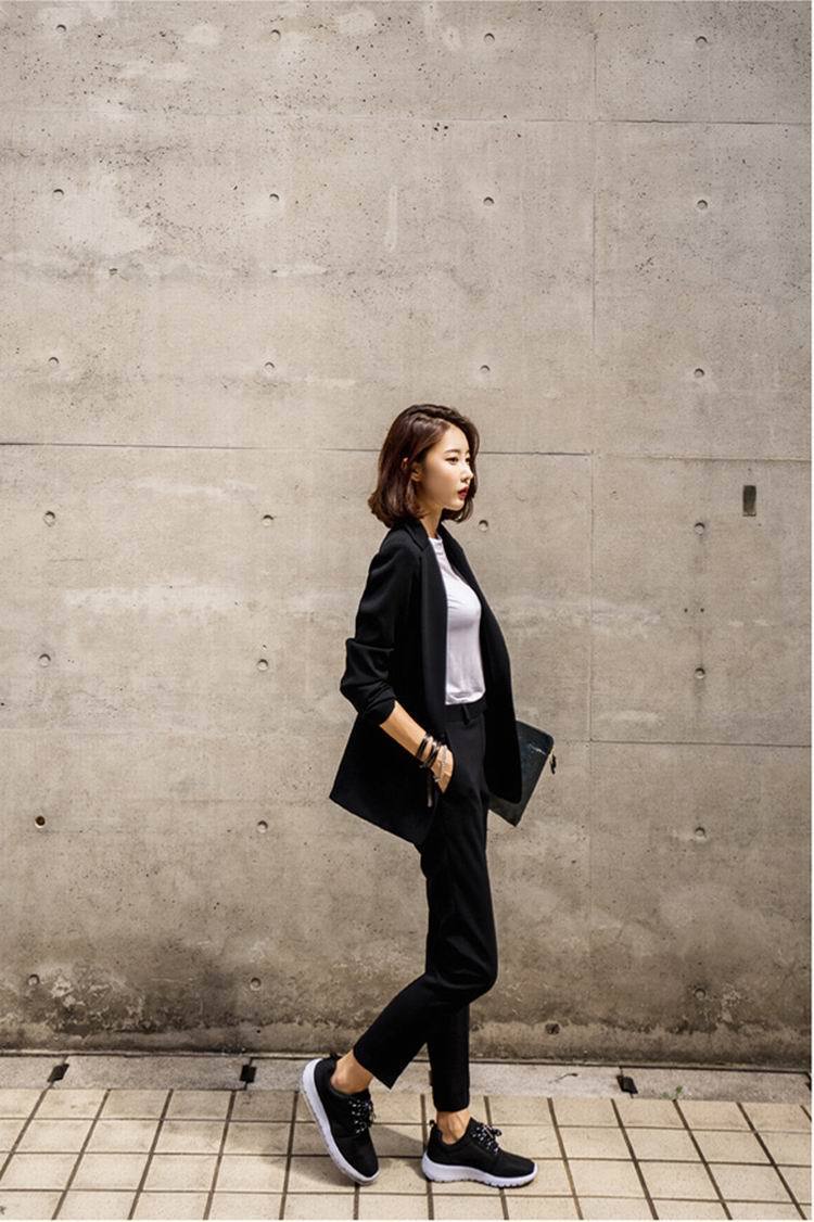 Korean Sweet Style Two-Piece Suit - Polyester