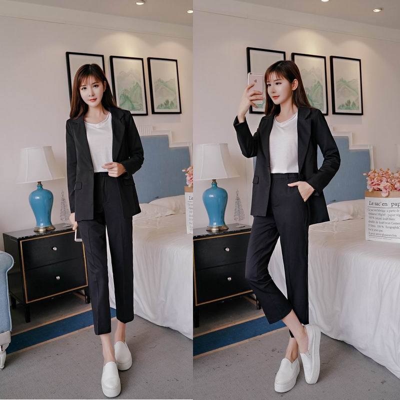 Korean Sweet Style Two-Piece Suit - Polyester