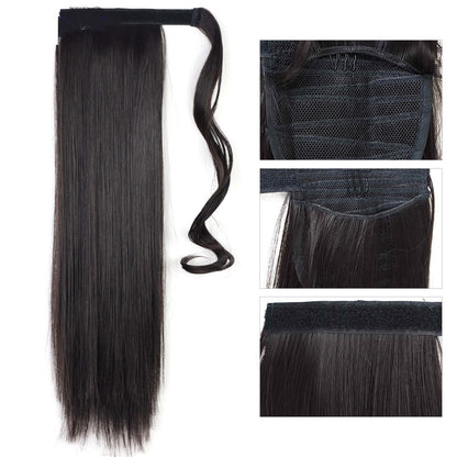 24-Inch Synthetic Ponytail Wig