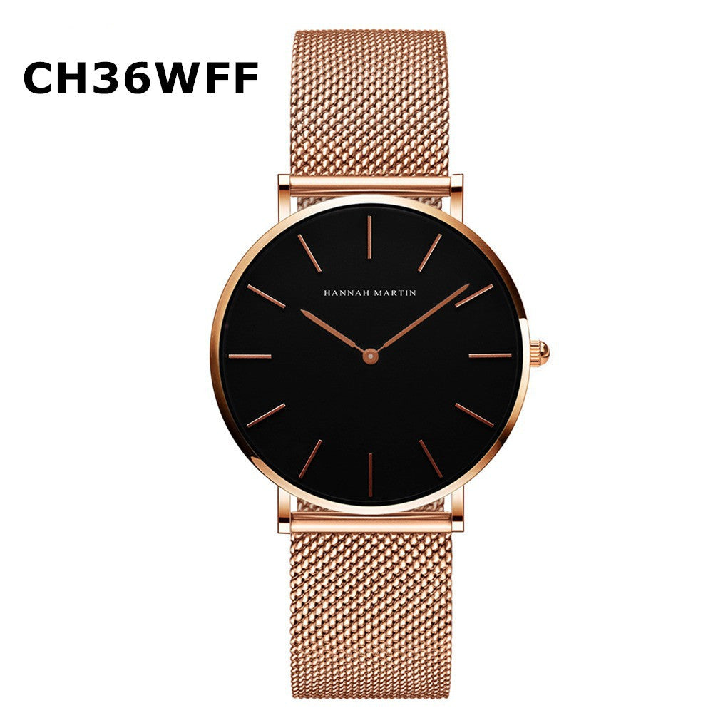Women Watches With Japanese movement steel mesh belt waterproof watch The Max Mall
