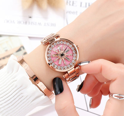 Steel Quartz Watch - Butterfly Buckle