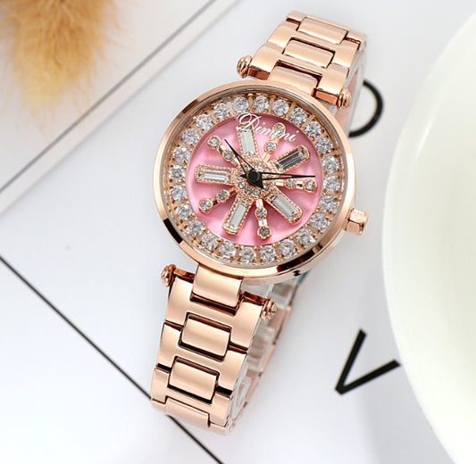 Steel Quartz Watch - Butterfly Buckle
