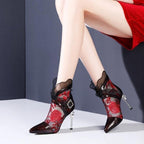 Microfiber Leather Sandals - Rhinestone Grid The Max Mall