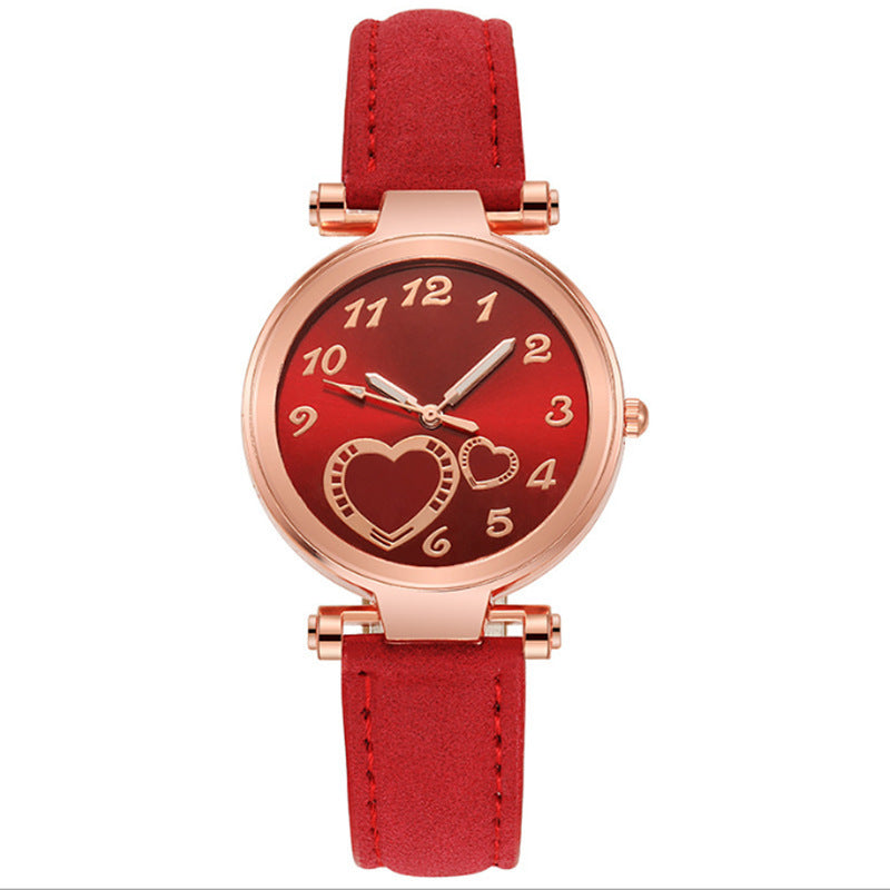 Retro Round Dial Watch - Rose Gold Clasp