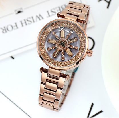Steel Quartz Watch - Butterfly Buckle
