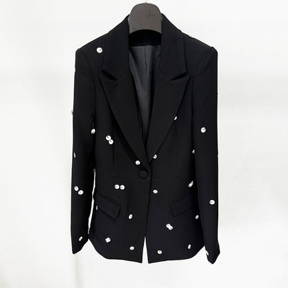 Women's Polka Dot Polyester Suit Set