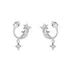 S925 Sterling Silver Star Earrings The Max Mall