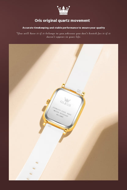 Rectangle Stainless Steel Watch