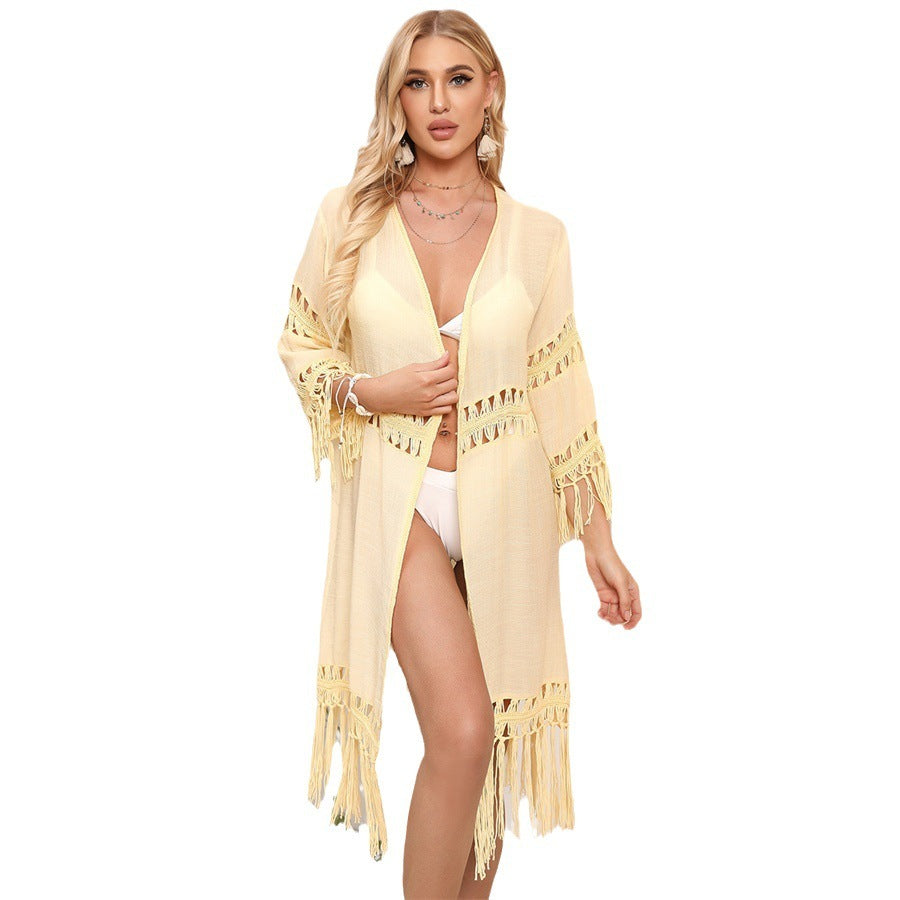 Acrylic Beach Cover-Up Cardigan