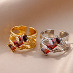Geometric Copper Ring - Unisex Style The Max Mall
