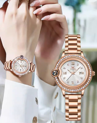 Waterproof Rose Gold Women's Watch